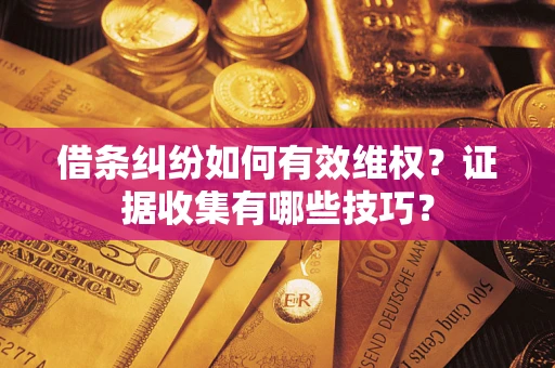 北京借条纠纷如何有效维权？证据收集有哪些技巧？