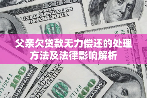 北京父亲欠贷款无力偿还的处理方法及法律影响解析
