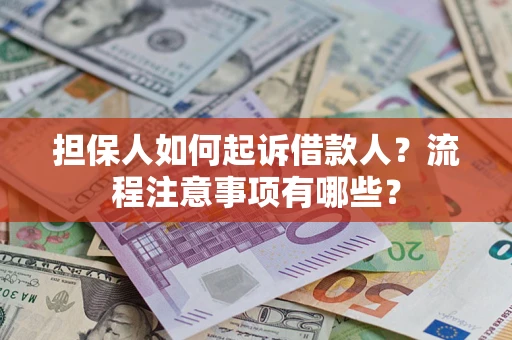 北京担保人如何起诉借款人？流程注意事项有哪些？