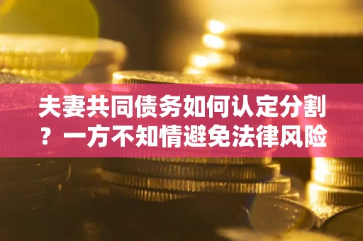 北京夫妻共同债务如何认定分割？一方不知情避免法律风险必看！